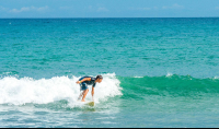 Surfing Cedros Beach Montezuma
 - Costa Rica