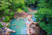 Aerial View Of Main Rio Negro Hot Springs Pools Rincon De La Vieja
 - Costa Rica