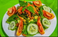        House Salad At Agua Dulce Resort
  - Costa Rica