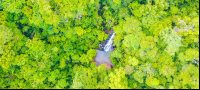 chocuaco waterfall aerial view 
 - Costa Rica