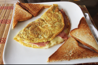 ham and mozzarella cheese omelet
 - Costa Rica