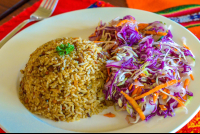 Special Rice With Cabbage Salad Finca Exotica Restaurant Carate
 - Costa Rica