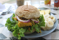veggie burger samaraorganics 
 - Costa Rica