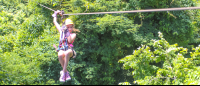 Young Girl Ziplining Canopy Mal Pais
 - Costa Rica