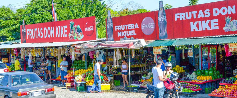 orotina fruit vendors on the road
 - Costa Rica